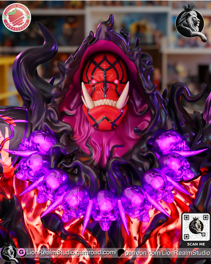 Shadow Ogre Shaman Summon Lion Realm 3d Printed Resin Garage Kit - Unassembled, Unpainted - approx 1:6 Scale