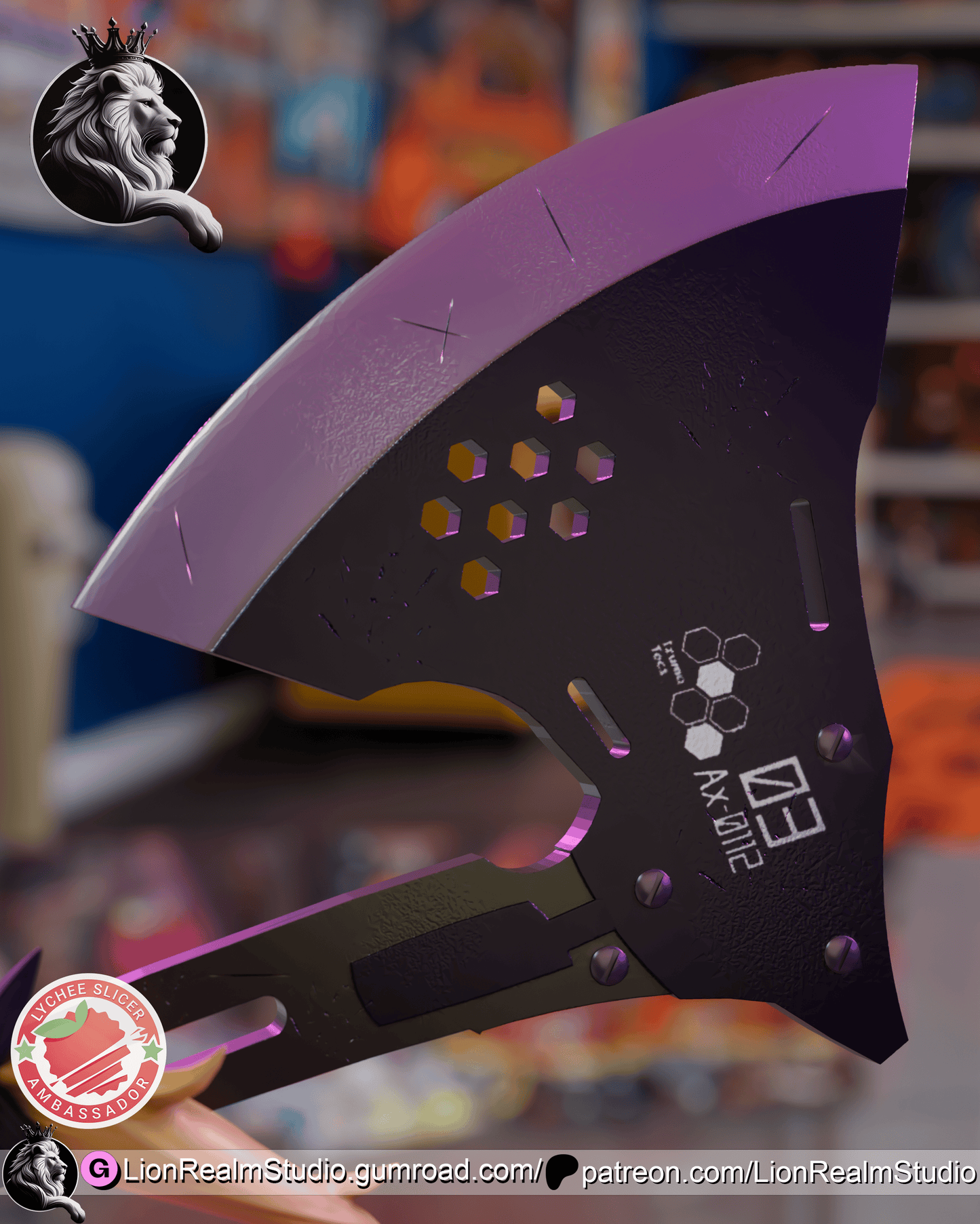 Monster Hunting Daddy's Girl Lion Realm 3d Printed Resin Garage Kit - Unassembled, Unpainted - approx 1:6 Scale