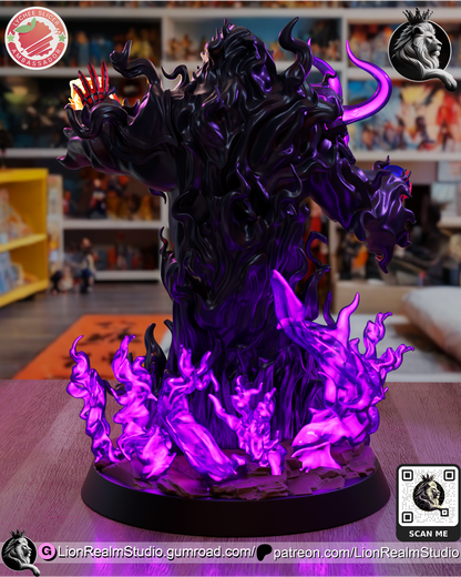 Shadow Ogre Shaman Summon Lion Realm 3d Printed Resin Garage Kit - Unassembled, Unpainted - approx 1:6 Scale