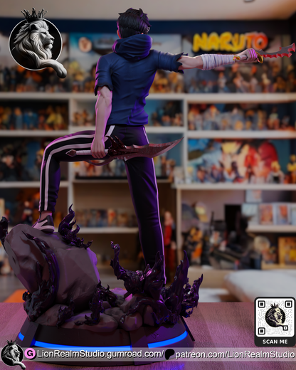 Assassin Summoner with Knives and Shadow Sword Lion Realm 3d Printed Resin Garage Kit - Unassembled, Unpainted - approx 1:6 Scale