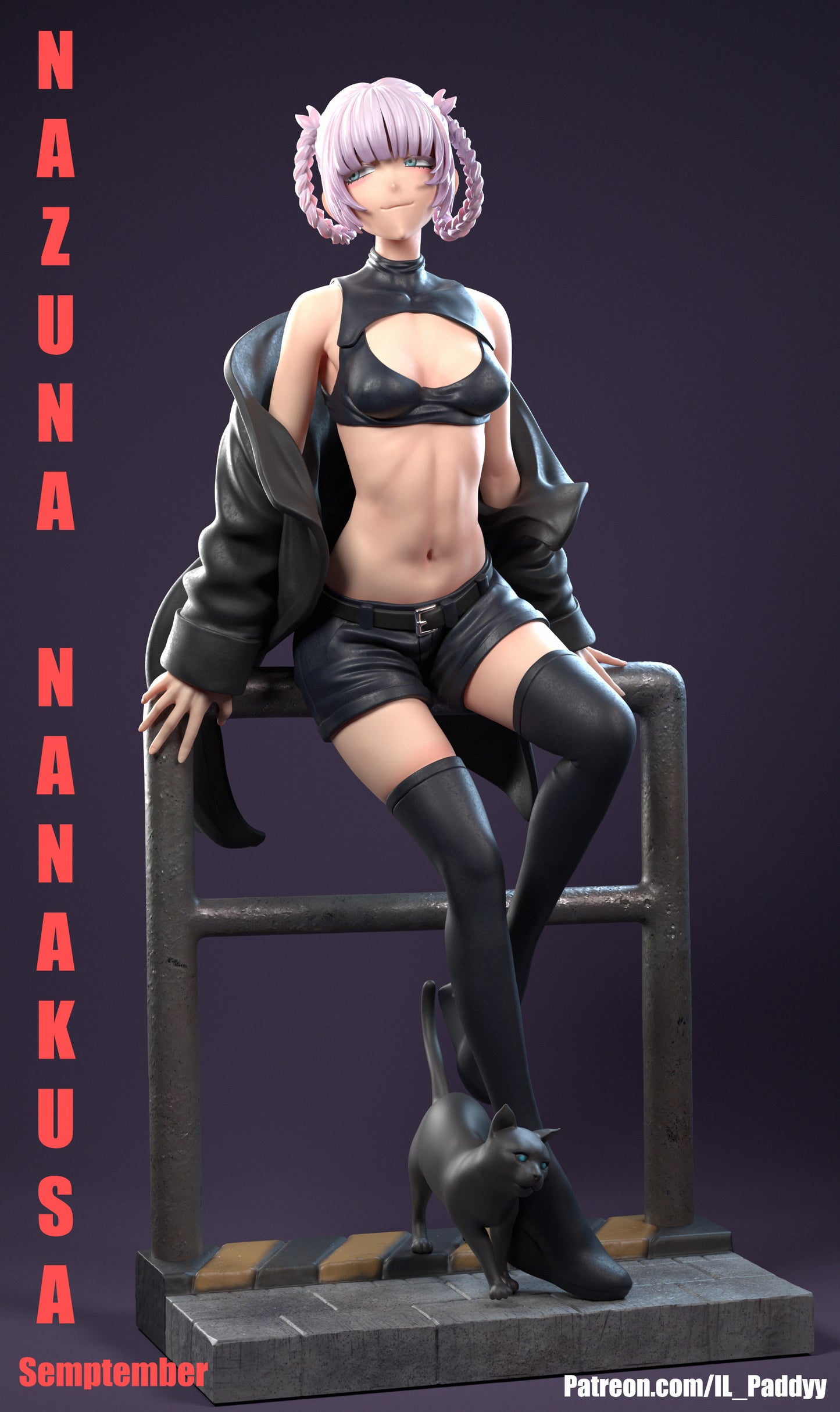 Vampire Massage Therapist of the Night with Interchangeable Parts for Customization3d Printed Resin Garage Kit - Unassembled, Unpainted - approx 1:6 Scale