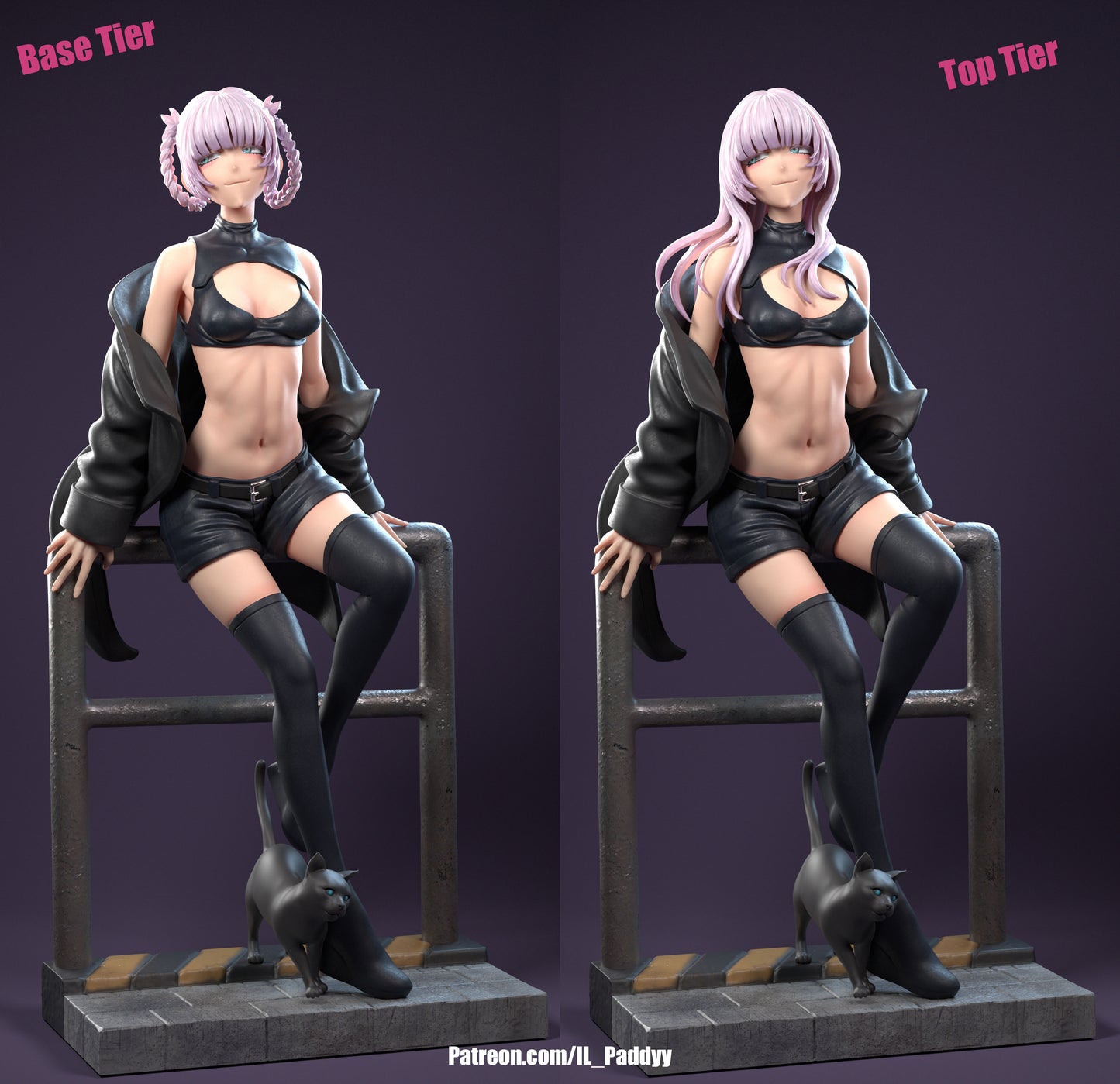 Vampire Massage Therapist of the Night with Interchangeable Parts for Customization3d Printed Resin Garage Kit - Unassembled, Unpainted - approx 1:6 Scale