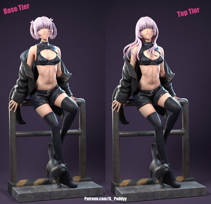 Vampire Massage Therapist of the Night with Interchangeable Parts for Customization3d Printed Resin Garage Kit - Unassembled, Unpainted - approx 1:6 Scale