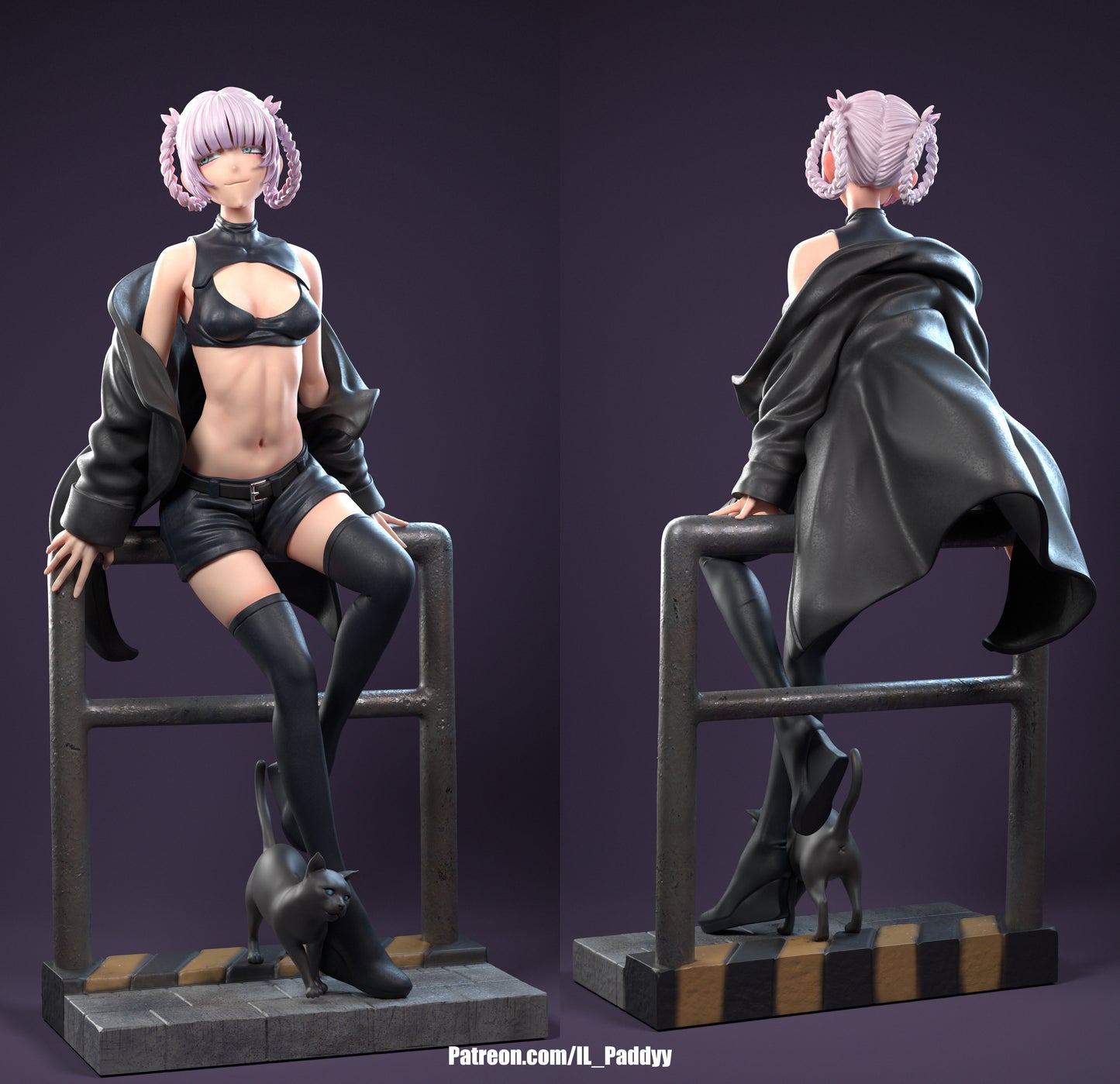 Vampire Massage Therapist of the Night with Interchangeable Parts for Customization3d Printed Resin Garage Kit - Unassembled, Unpainted - approx 1:6 Scale