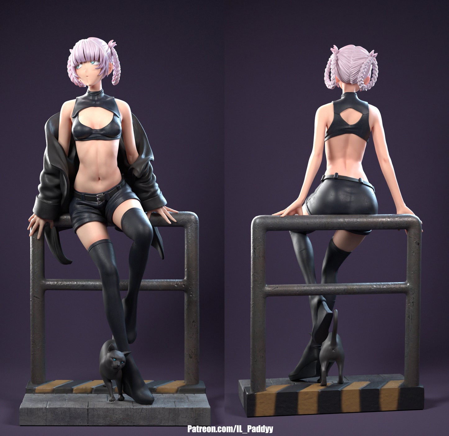 Vampire Massage Therapist of the Night with Interchangeable Parts for Customization3d Printed Resin Garage Kit - Unassembled, Unpainted - approx 1:6 Scale