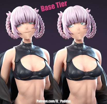 Vampire Massage Therapist of the Night with Interchangeable Parts for Customization3d Printed Resin Garage Kit - Unassembled, Unpainted - approx 1:6 Scale