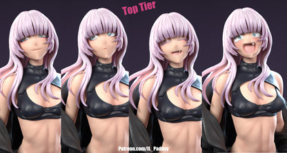 Vampire Massage Therapist of the Night with Interchangeable Parts for Customization3d Printed Resin Garage Kit - Unassembled, Unpainted - approx 1:6 Scale