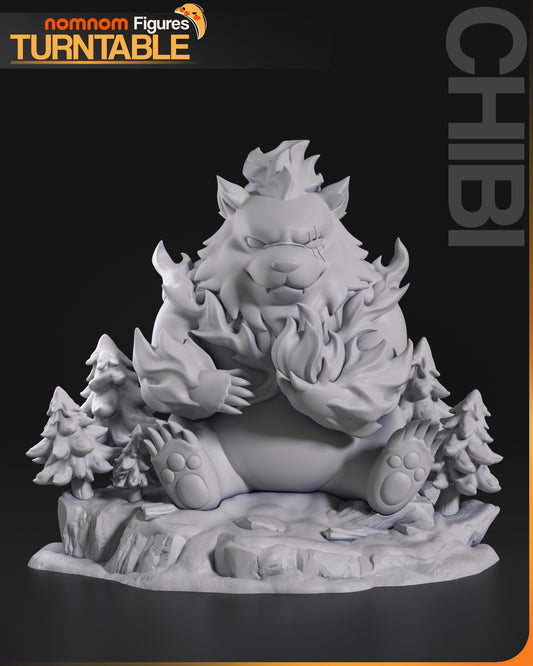 Shadow Snow Bear Summon - 3d Resin Printed Garage Kit - Unassembled, Unpainted