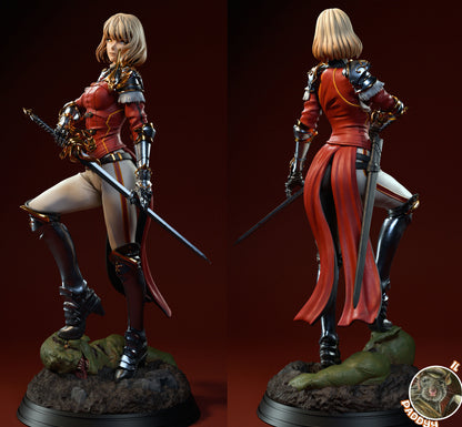 Dancing Aura Knight 3d Printed Resin Garage Kit - Unassembled, Unpainted - approx 1:6 Scale