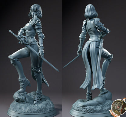 Dancing Aura Knight 3d Printed Resin Garage Kit - Unassembled, Unpainted - approx 1:6 Scale