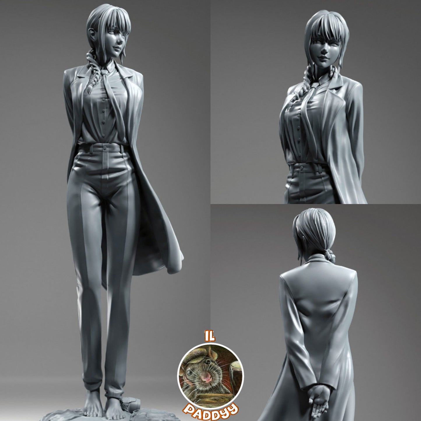 Controlling Executive Devil Hunter Woman 3d Printed Resin Garage Kit - Unassembled, Unpainted - approx 1:6 Scale