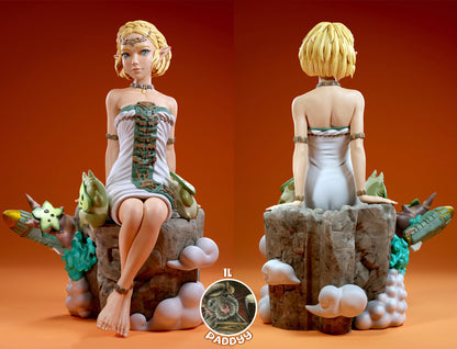 Eternal Magical Princess of Many Games 3d Printed Resin Garage Kit - Unassembled, Unpainted - approx 1:6 Scale