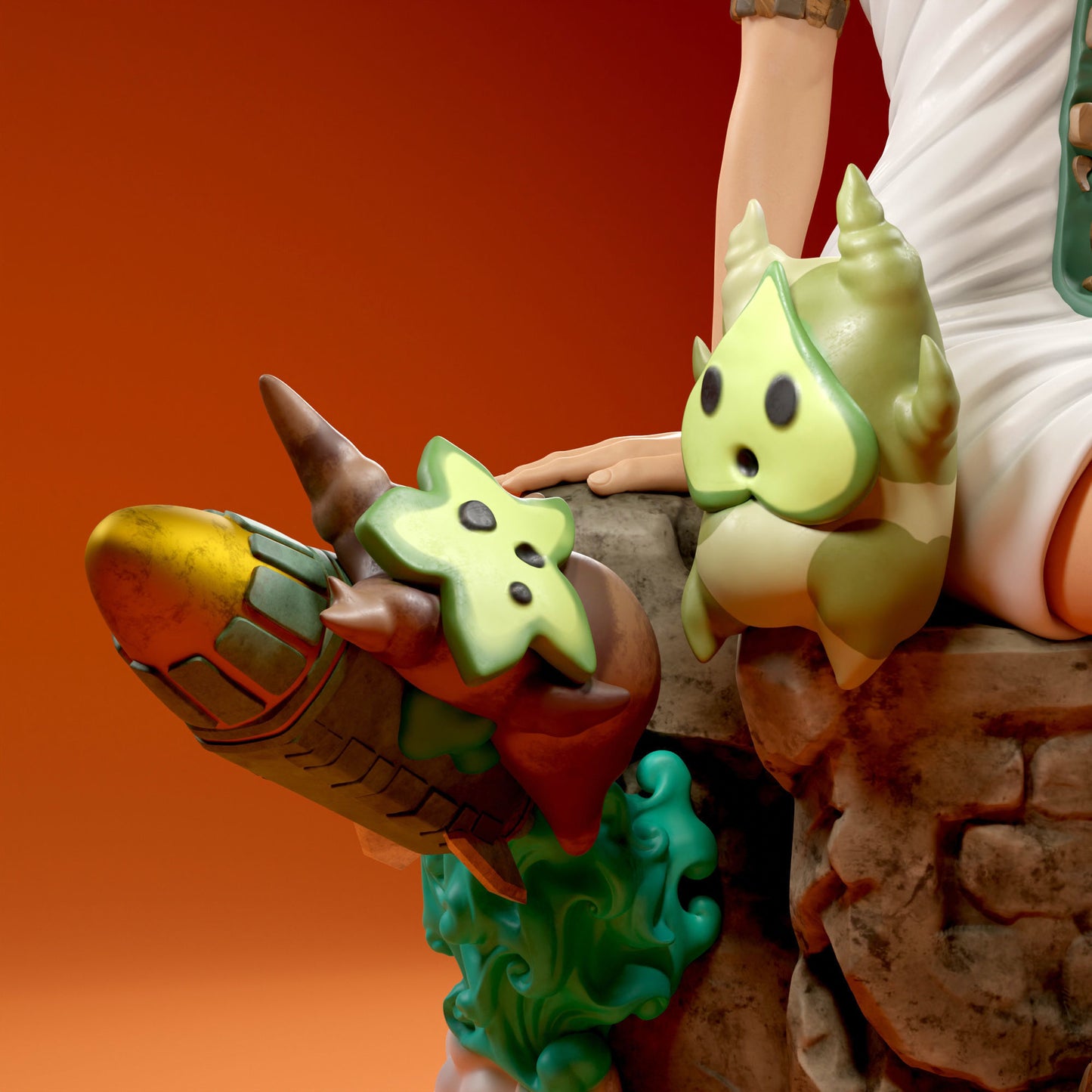 Eternal Magical Princess of Many Games 3d Printed Resin Garage Kit - Unassembled, Unpainted - approx 1:6 Scale